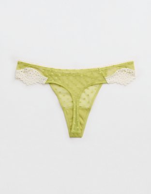 Show Off Sheer Happiness Lace Thong Underwear