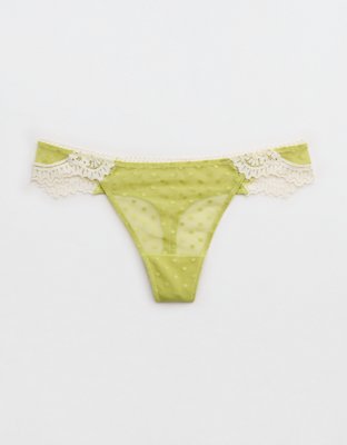 Show Off Sheer Happiness Lace Thong Underwear