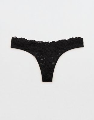 Show Off Dozen Roses Lace Thong Underwear