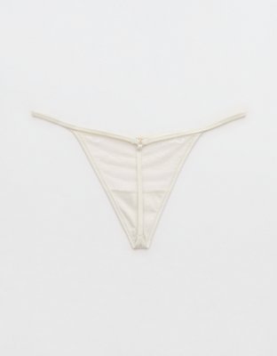 Show Off Frosted Floral Lace String Thong Underwear