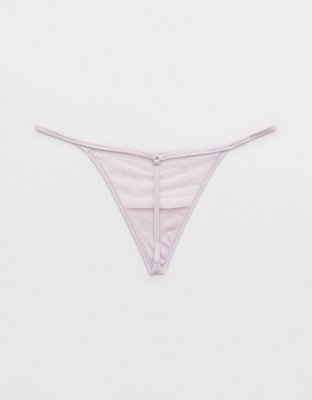 Show Off Frosted Floral Lace String Thong Underwear