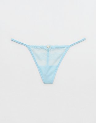 Show Off Frosted Floral Lace String Thong Underwear