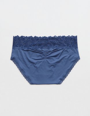 Aerie Snow Angel Lace Shine Boybrief Underwear