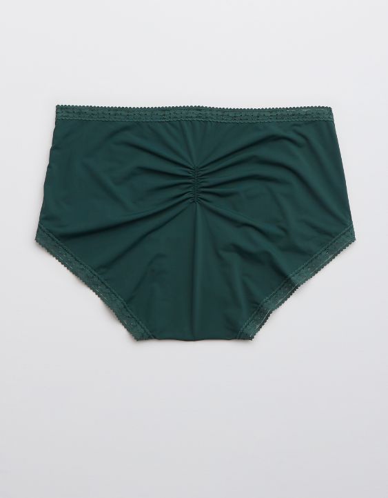 Aerie Float Microfiber Lace Mid Rise Boybrief Underwear