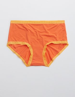 Aerie Float Microfiber Lace Mid Rise Boybrief Underwear