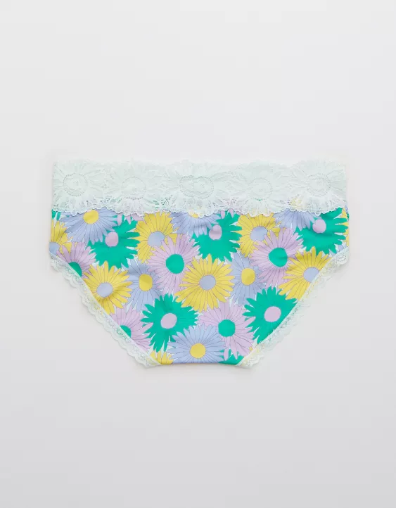 Aerie Shine Sunflower Lace Boybrief Underwear