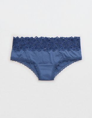 Aerie Lace Trim Shine Cheeky Underwear