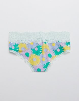 Aerie Shine Sunflower Lace Cheeky Underwear