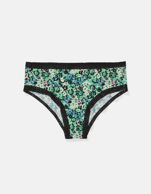 SMOOTHEZ Microfiber Lace Cheeky Underwear