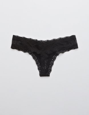 Aerie Garden Party Shine Thong Underwear