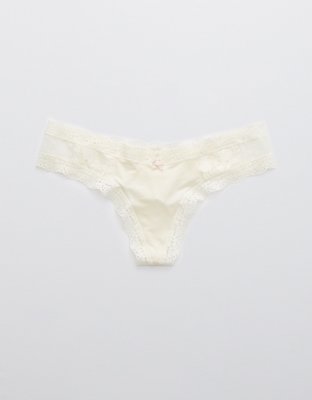 Aerie Garden Party Shine Thong Underwear