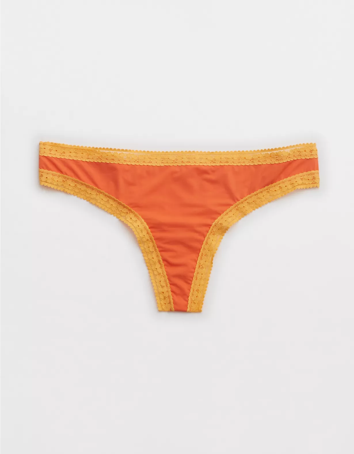 Aerie Float Microfiber Lace Thong Underwear