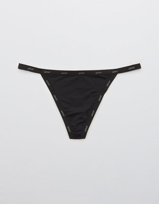 Aerie Mesh Ruched String Thong Underwear