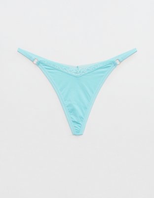 Smoothez Microfiber Lace Thong Underwear