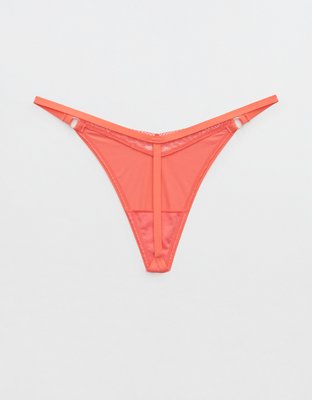 Smoothez Microfiber Lace Thong Underwear