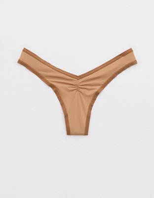 SMOOTHEZ High Cut Microfiber Thong Underwear