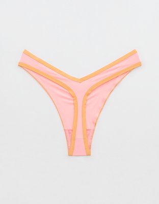 SMOOTHEZ High Cut Microfiber Thong Underwear
