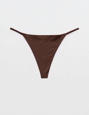 Aerie SMOOTHEZ Shine String Thong Underwear