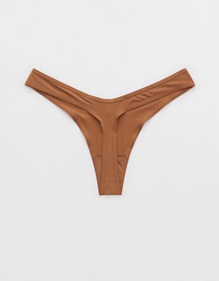SMOOTHEZ Microfiber Cut Out Thong Underwear