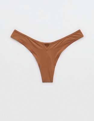 SMOOTHEZ Microfiber Cut Out Thong Underwear