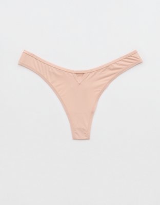 SMOOTHEZ Microfiber Cut Out Thong Underwear