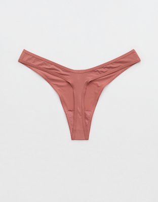 SMOOTHEZ Microfiber Cut Out Thong Underwear