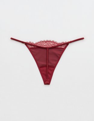 Show Off Shine Lace Thong Underwear