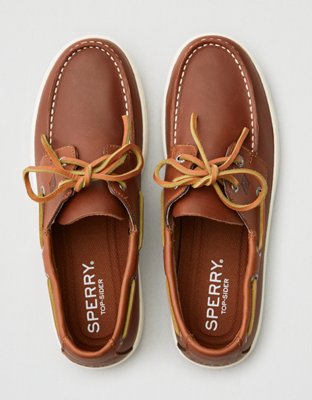 Обувь American Eagle Sperry Men's Tan Cup Leather Boat Shoe — фото 2