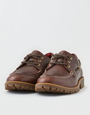 sperry lug sole leather moccasins