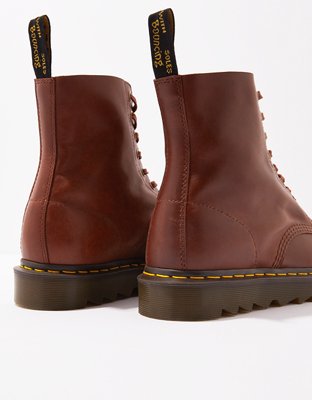 elsham 8 eye boots black leather
