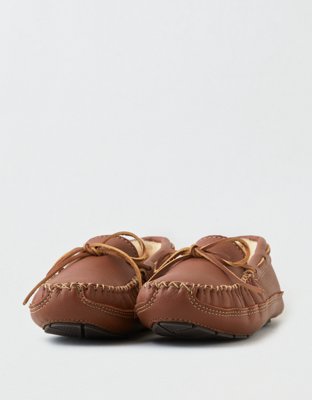 Мужские тапочки American Eagle Minnetonka Men's Sheepskin Moose Slipper — фото 3