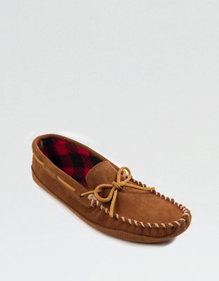 minnetonka double bottom fleece moccasin