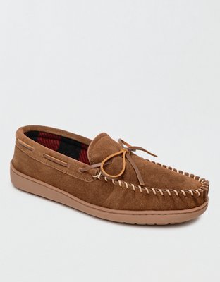 Pile Lined Hardsole Minnetonka Tilden Moccasin Slipper Minnetonka