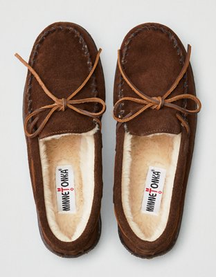 Minnetonka Men's Pile Lined Hardsole Slipper