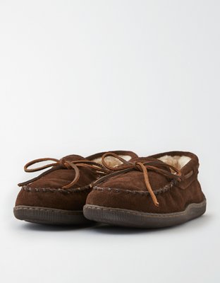 Minnetonka Men's Pile Lined Hardsole Slipper