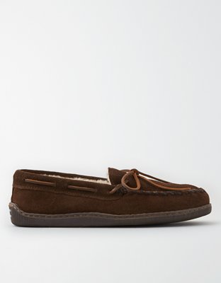 Minnetonka men's pile lined best sale hardsole slipper