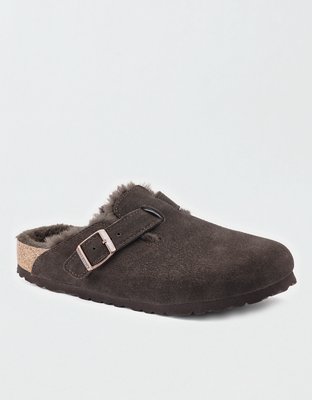 Birkenstock boston 2025 shearling grey