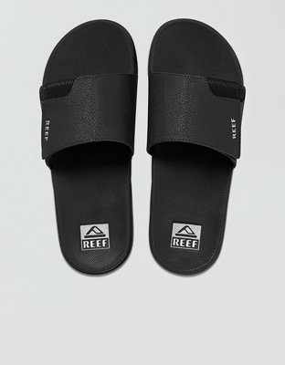 Мужские сандалии REEF Fanning Slide Sandal, цвет: Чёрный — фото 2