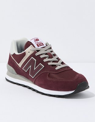 New balance 574 core on sale burgundy