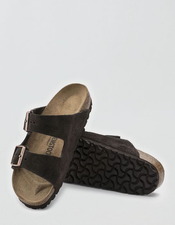 Birkenstock Men's Arizona Soft Footbed Suede Sandal