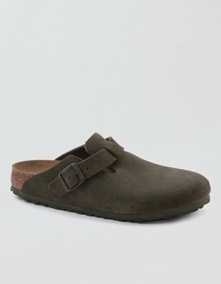 Birkenstock Men's Suede Boston Clog