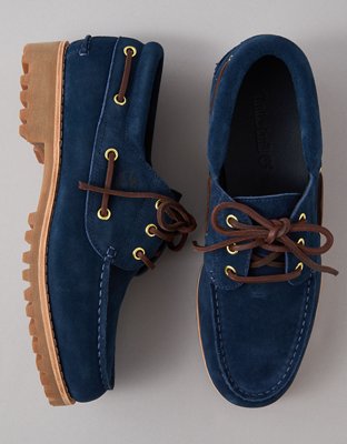 Timberland x AE Indigo Suede Boat Shoe