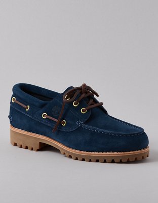 Timberland x AE Indigo Suede Boat Shoe