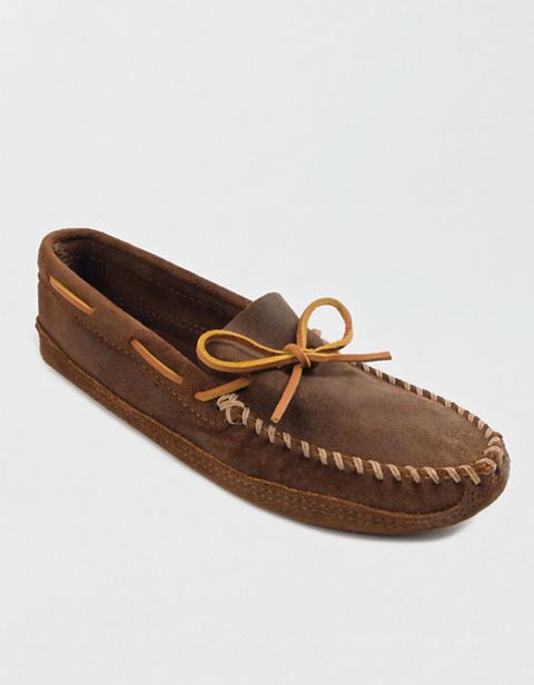 American Eagle Minnetonka Double Bottom Softsole Moccasin