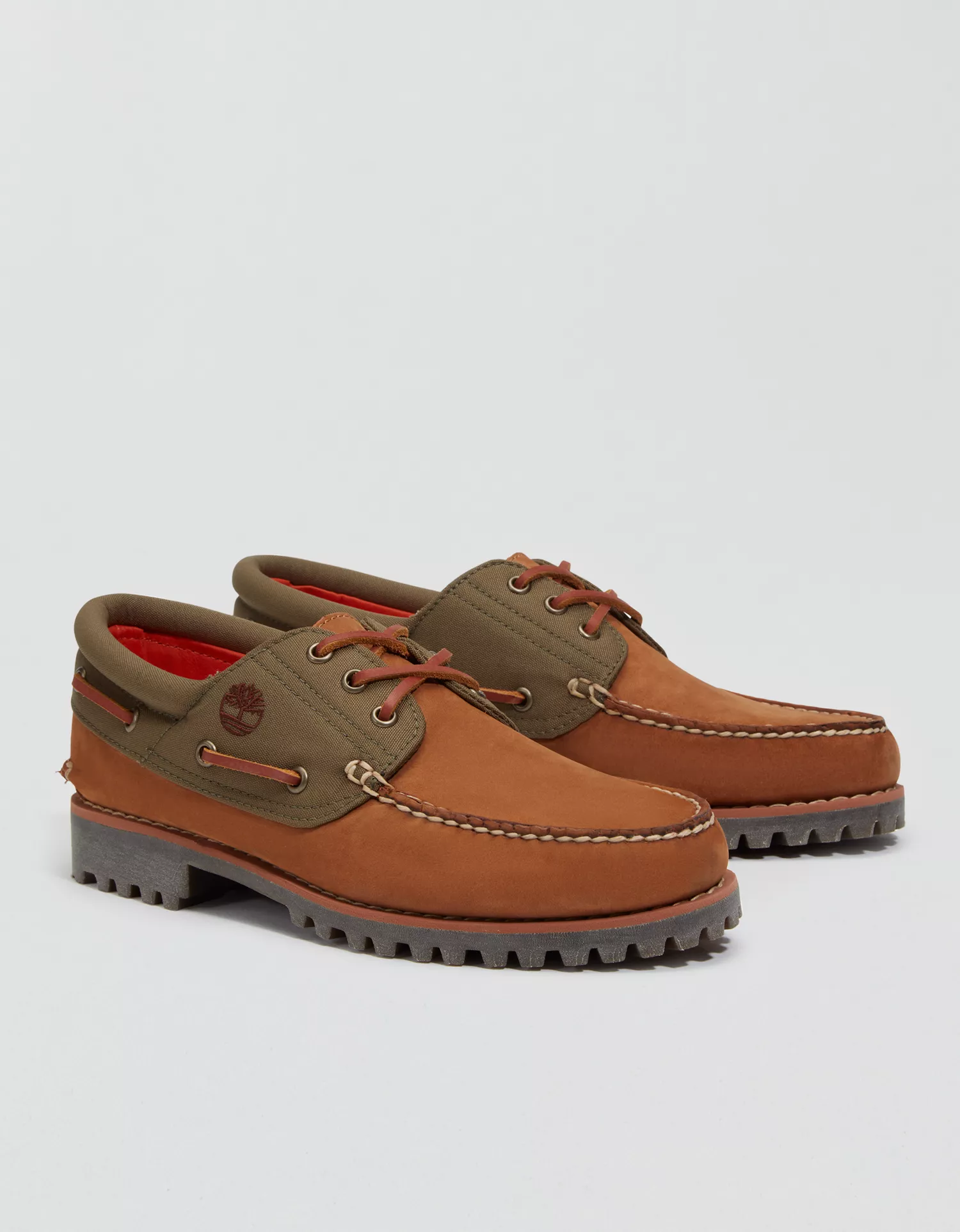Timberland® Authentic 3-Eye Lug Handsewn Boat Shoe