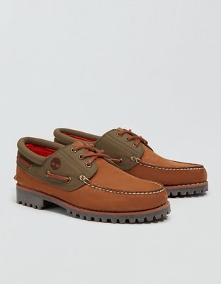 Timberland® Authentic 3-Eye Lug Handsewn Boat Shoe | American Eagle