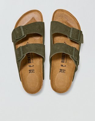 Birkenstock Men\'s Olive Sandals Birkenstock Khaki Green EVA Plastic Arizona Sandal – WITTMORE main image 4