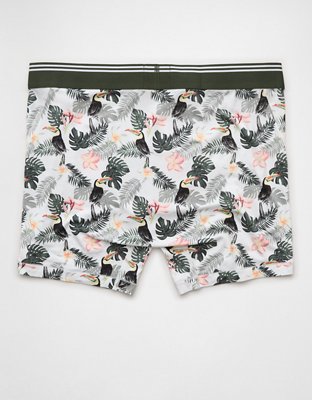 Caleçon boxeur ajusté ultradoux de 4,5 po toucan tropical pour hommes AEO