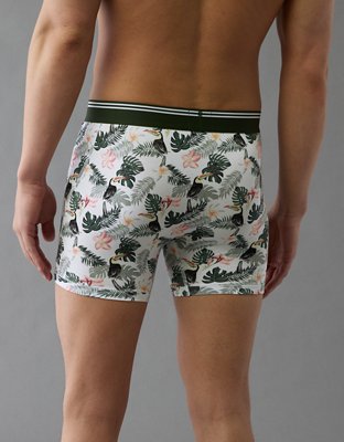 AEO Men's Tropical Toucan 4.5" Ultra Soft Boxer Brief