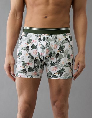 AEO Men's Tropical Toucan 4.5" Ultra Soft Boxer Brief